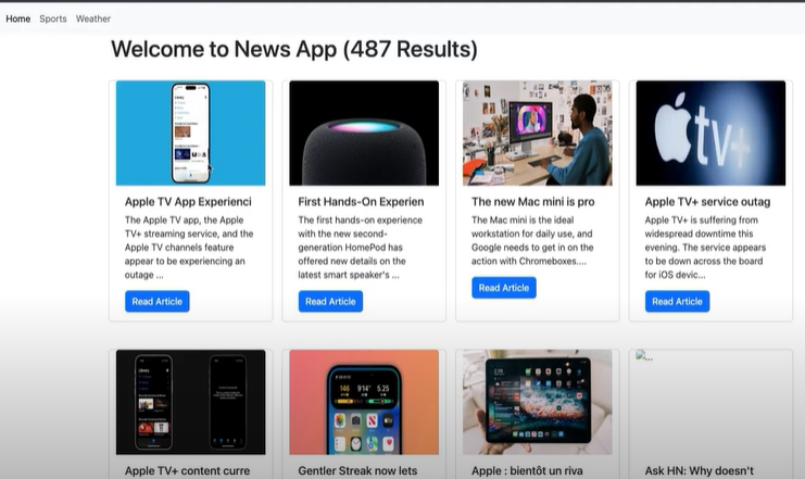 Real-time News Aggregation Portal