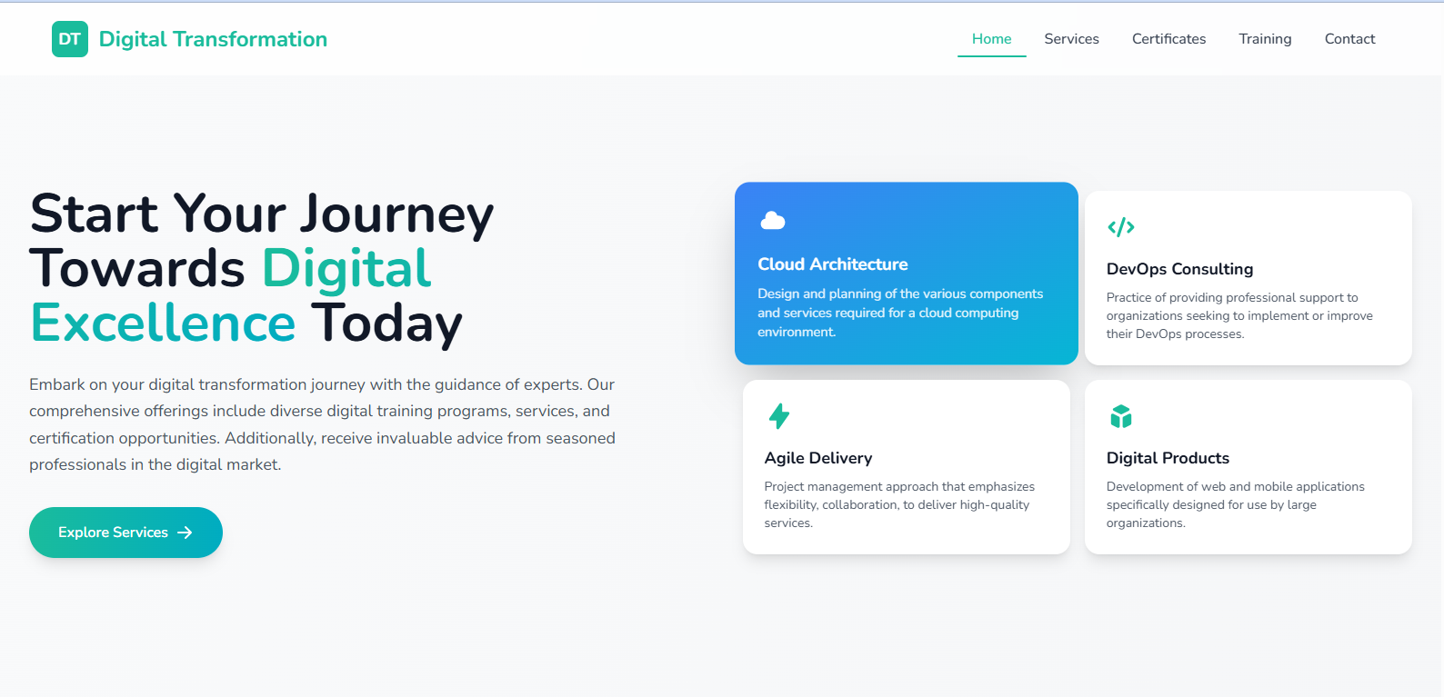 Digital Transformation Services Platform